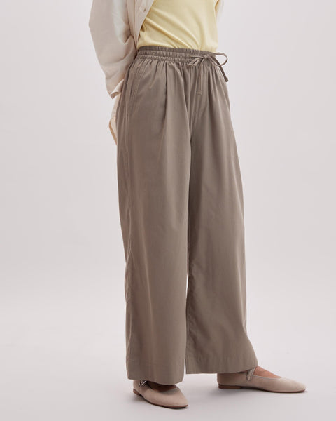 Womens Quorias Drawstring Pant - Cotton Rayon Woven
