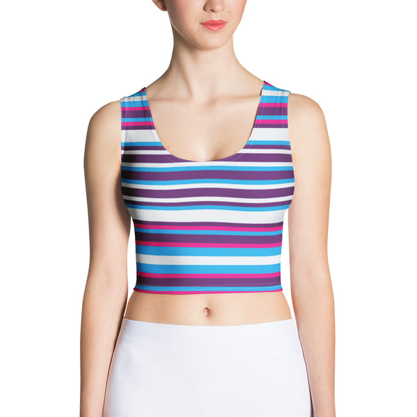 Women's Striped Crop Top