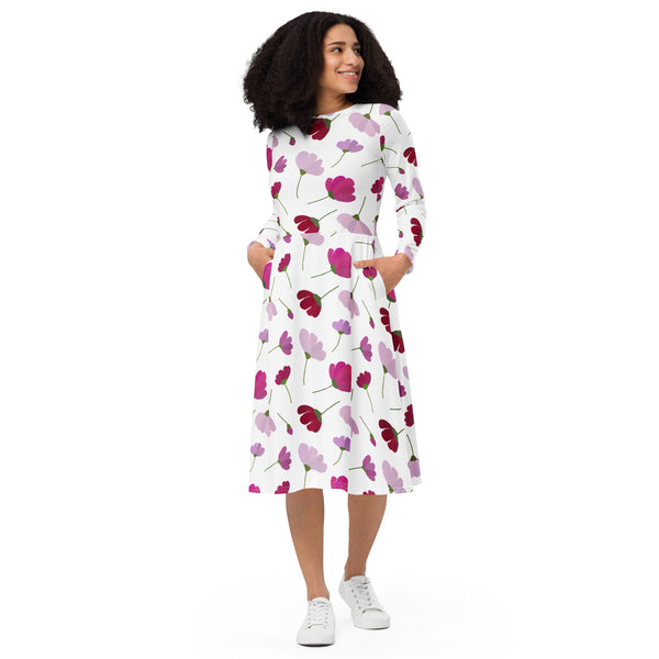 Emily Long Sleeve Midi Dress