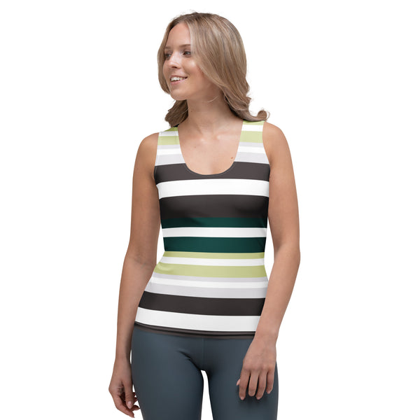 Women's Forest Striped Tank Top